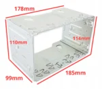 Metalowa kieszeń montażowa do radia 2DIN - obrazek 5