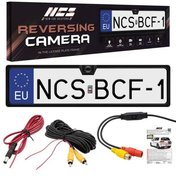 Kamera Cofania w Ramce Tablicy Rejestracyjnej NCS BCF-1